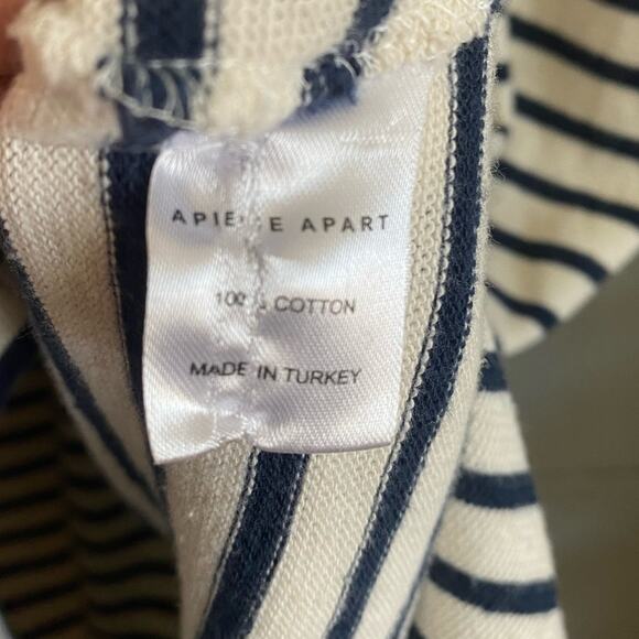 Apiece Apart Elodie Tank Dress in Navy/Cream Coastal Stripes Size X-Small EUC - Picture 7 of 7